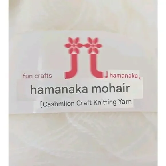 Hamanaka Knitting Mohair Yarn Thread Color #1 Lot E White Lot of 10 U327 - Picture 6 of 9
